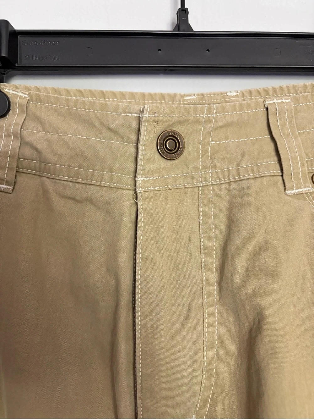 Kuhl Revolvr Pants Mens 34x34 Tan Hiking Outdoors Vintage Patina Dye Cell Pocket
